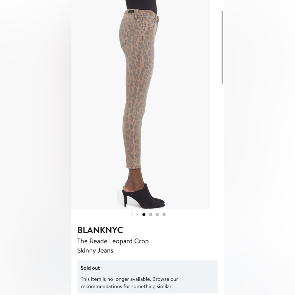 Blank NYC Reade leopard crop skinny jeans - Picture 8 of 8